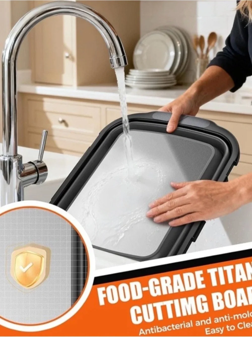 Collapsible 4-in-1 Gray Multi-Purpose Serving & Cooler Tray